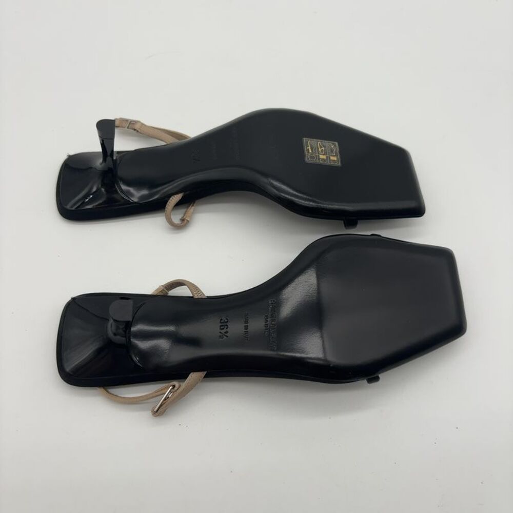 Saint Laurent Silk Slingback Sandal in Multicolor - Picture 5 of 5